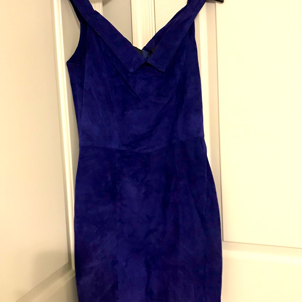 Royal Blue Suede Dress